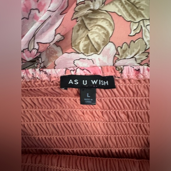 As U Wish High Low Smock Dress In Large - Picture 6 of 6